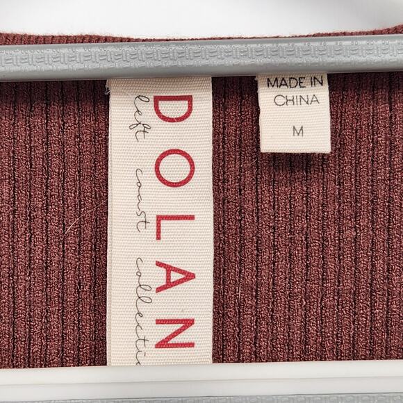 Anthropologie DOLAN Leopard Print Sheer Puff-Sleeve Brown Sweater Women's M - Picture 3 of 11